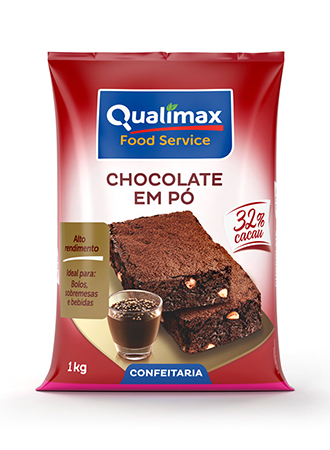 Chocolate em Pó Qualimax 32% Cacau 1kg